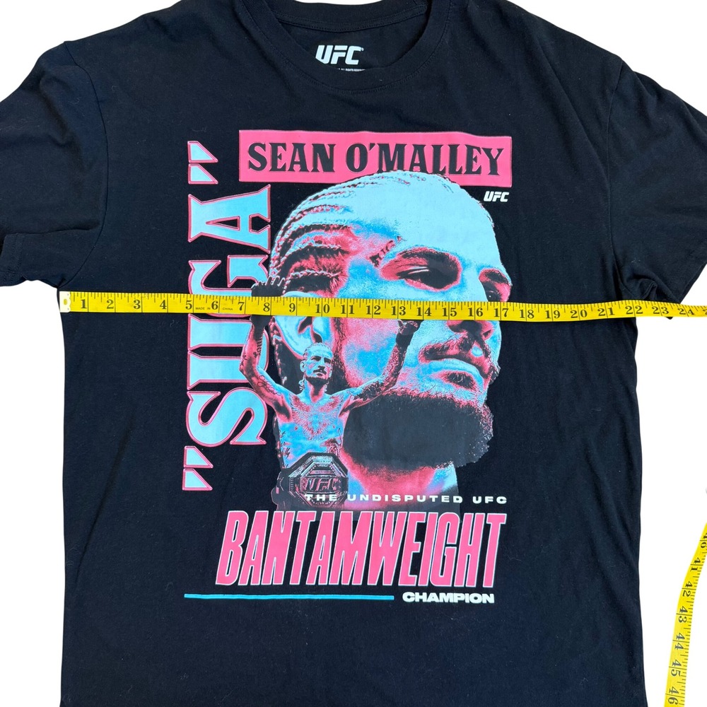 UFC Sean OMalley "Suga" Bantamweight Champion Black T‎ Shirt Mens Size XL - Picture 5 of 8